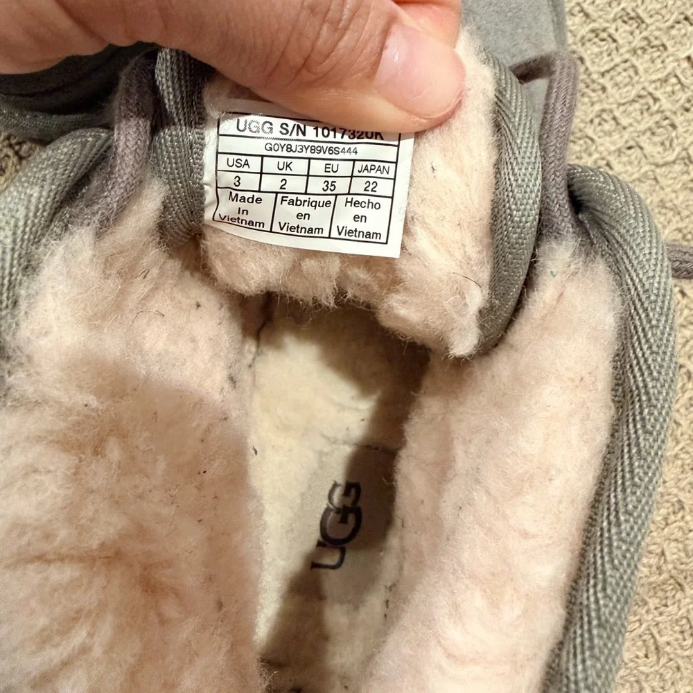 UGG Kids Charcoal Gray Boots
